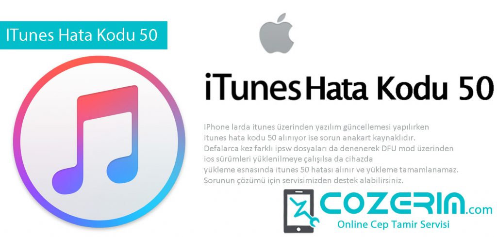 IPhone ITunes Error 50 Hatası