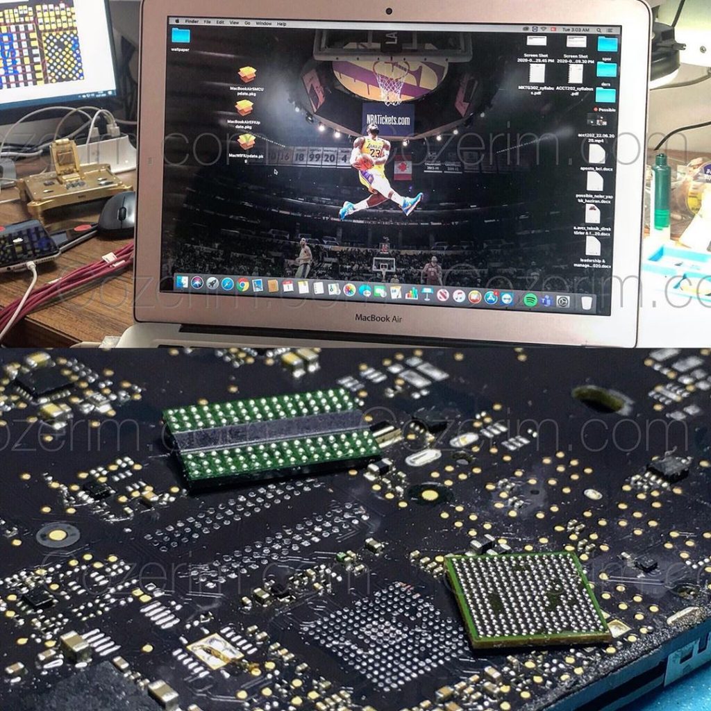 Macbook A1466 Sıvı Temaslı Anakart Tamiri