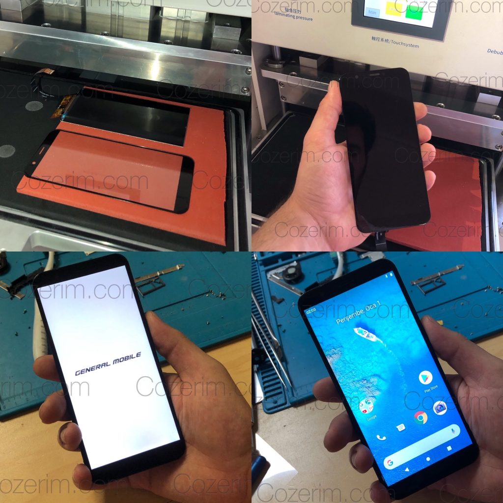 General Mobile GM8 Cam Değişimi