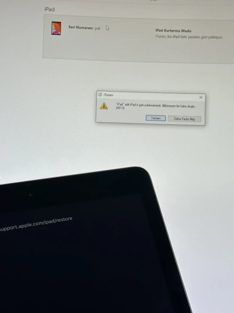 iPad 4013 Hatası Çözümü: A10 İşlemci Reballing Onarımı