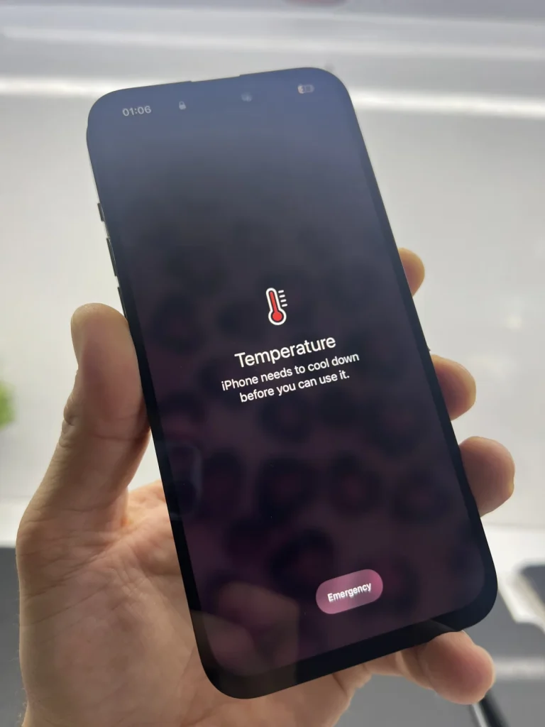 iPhone’nun kullanılmadan önce soğuması gerekiyor