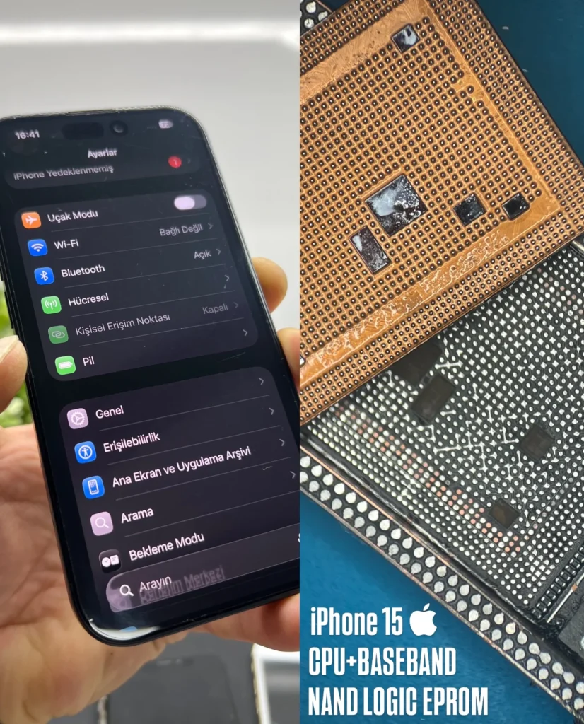 iPhone 15 Açılmıyor Anakart Aktarımı